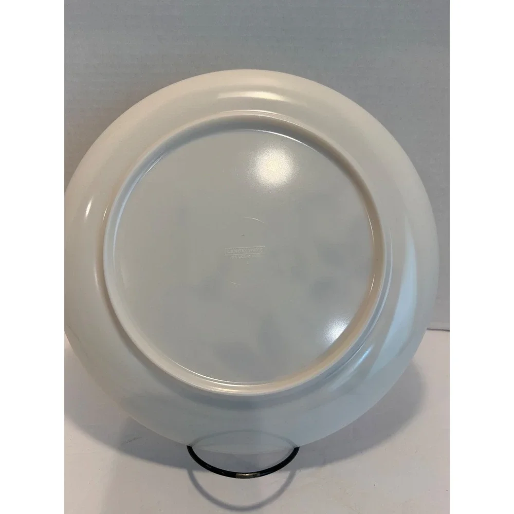 Vintage Lenox Ware Melamine Floral 9.5 Dinner Plates set of two